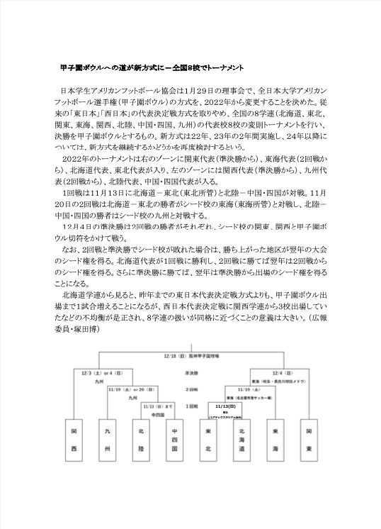 甲子園ボウルへの道